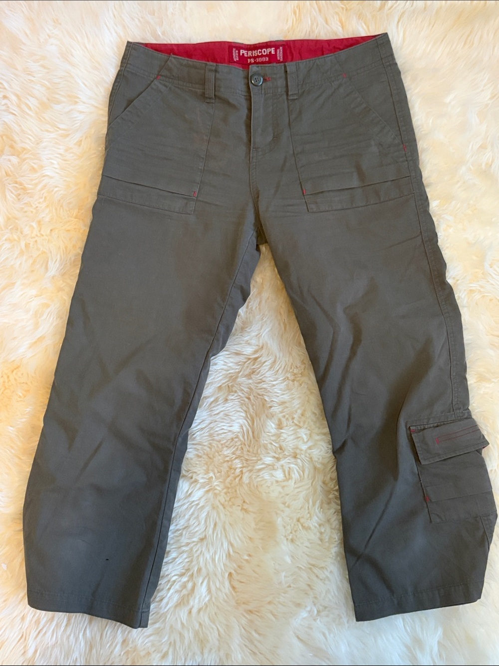 Vintage Periscope Olive Green Cargo Capris